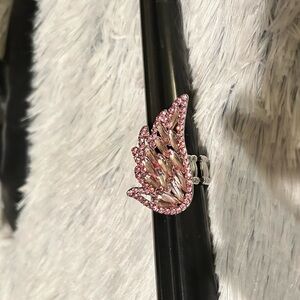 Pink Angel Wing 🪽 stretch ring